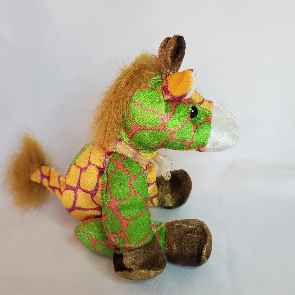 Vintage Kellytoy Giraffe Jewel-Tone Treasures Plush Toy Giraffe‎ 6